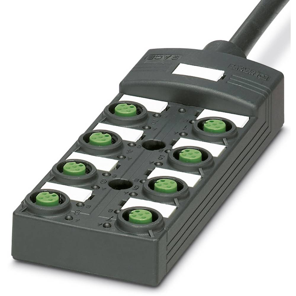 Phoenix Contact SACB-8/ 8-L- 5,0PUR SCO P 1452699 Passieve sensor/actorbox M12-verdeler met kunststof schroefdraad 1 stuk(s)