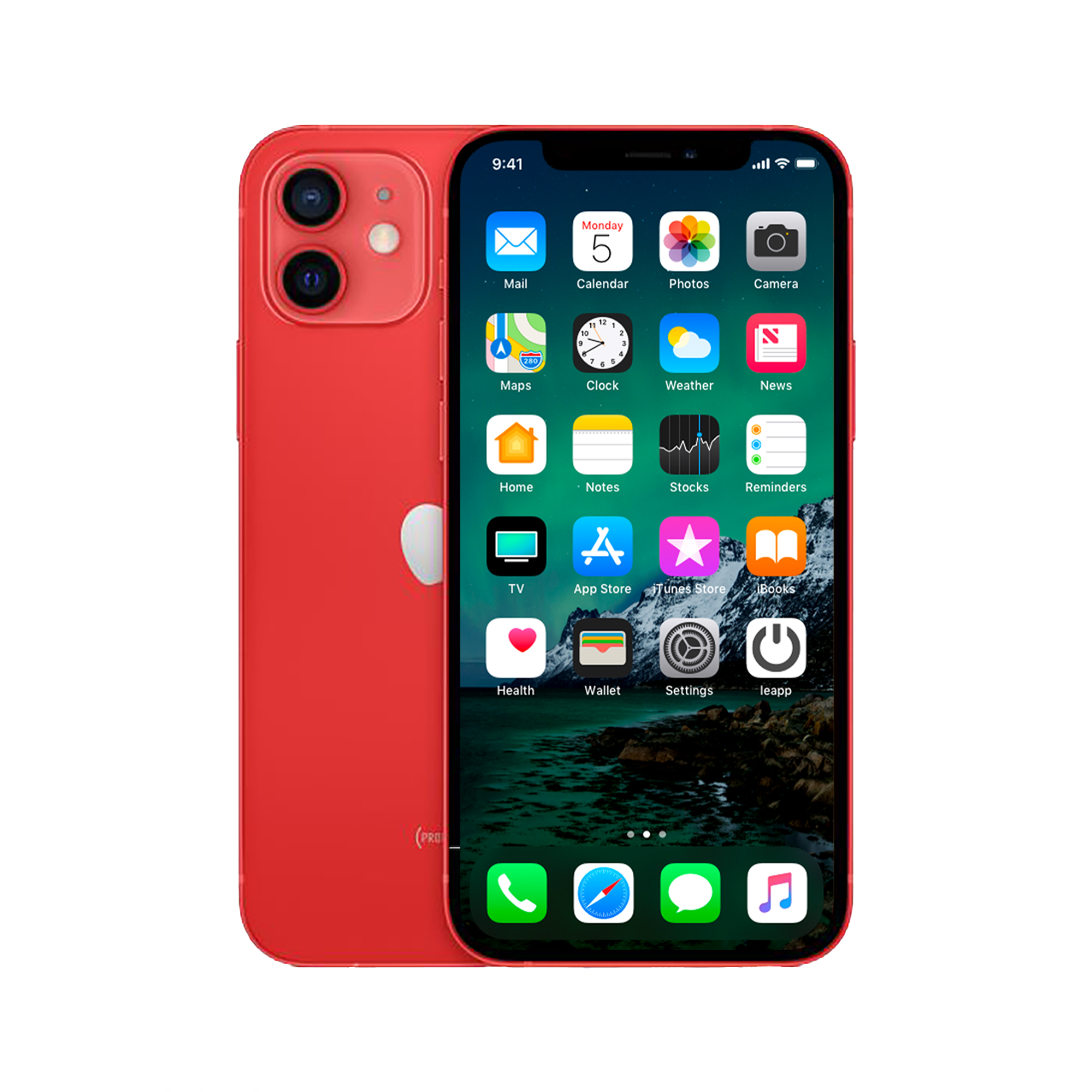 Refurbished iPhone 12 Mini 128 GB Rood Als nieuw + Nieuwe batterij