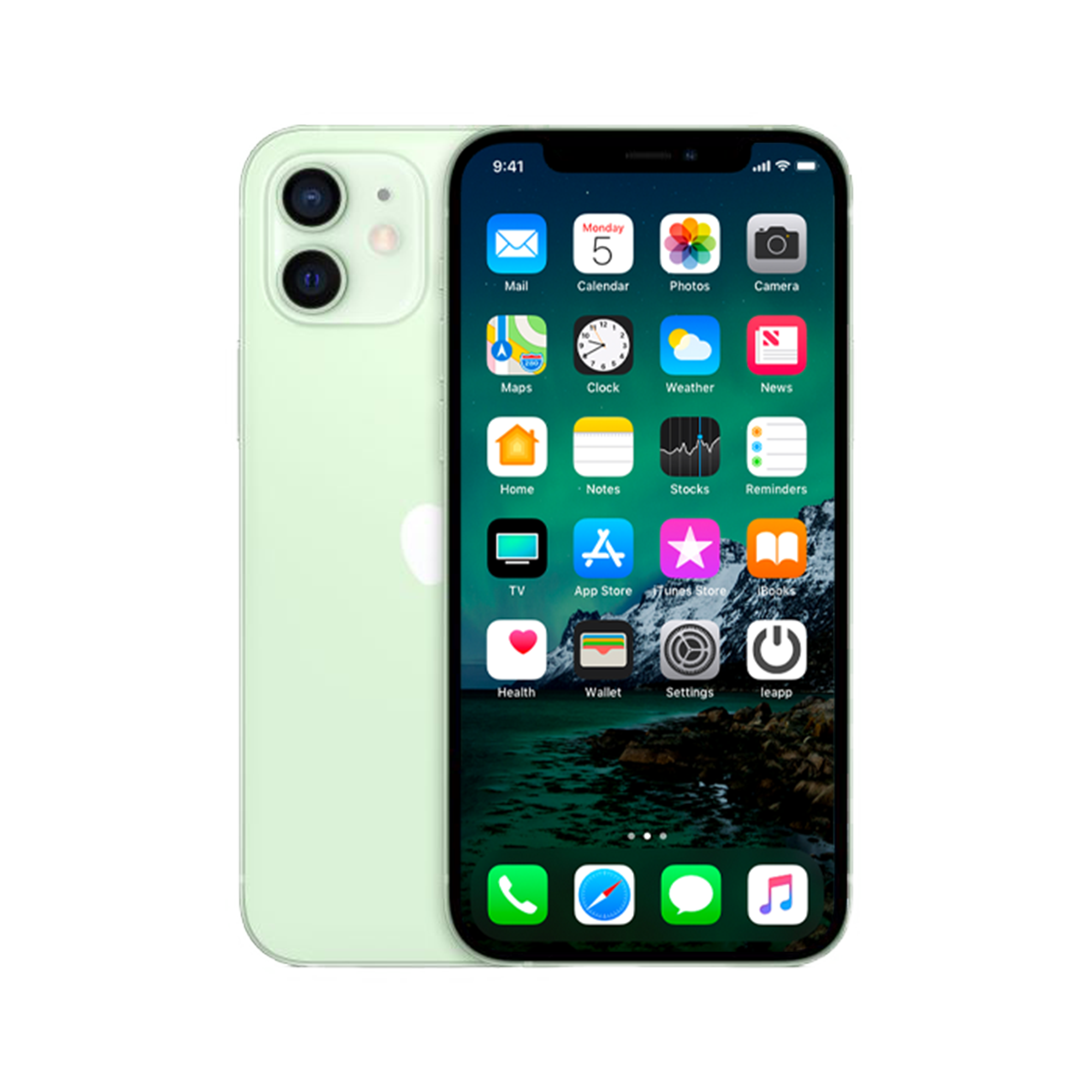 Refurbished iPhone 12 Mini 128 GB Groen Als nieuw + Nieuwe batterij