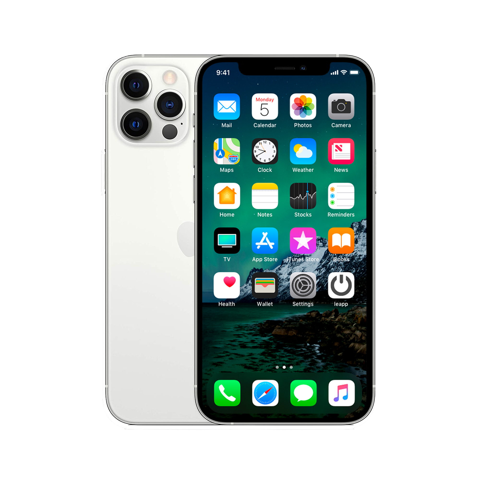 Refurbished iPhone 12 Pro Max 128 GB Zilver Als nieuw + Nieuwe batterij