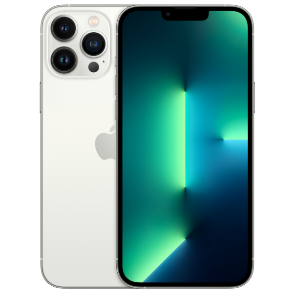 Refurbished iPhone 13 Pro Max 128 GB Zilver Als nieuw + Nieuwe batterij
