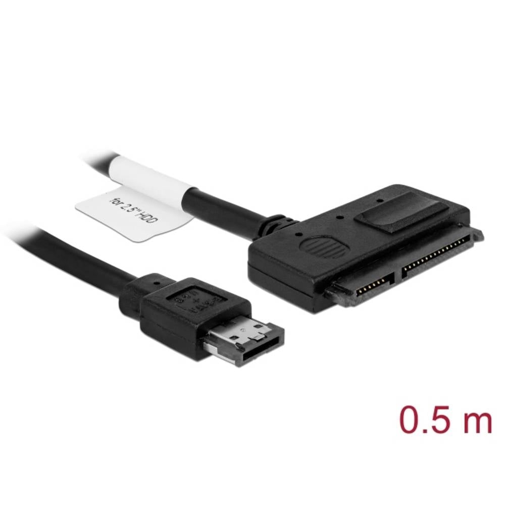 Delock HDD Aansluitkabel [1x Power eSATA - 1x SATA-combi-bus 15+7-polig] 0.5 m Meerdere kleuren