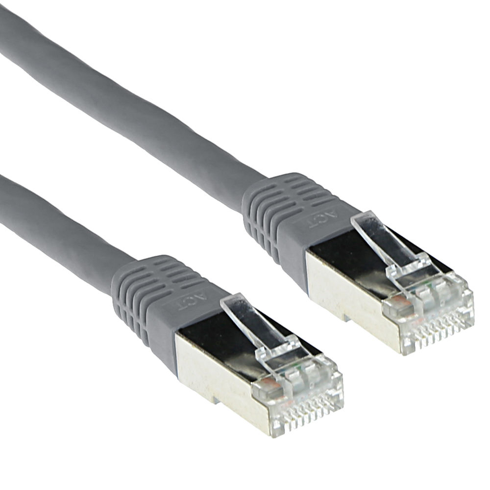 ACT FB9052 LSZH SFTP CAT6 Patchkabel Grijs - 25 cm