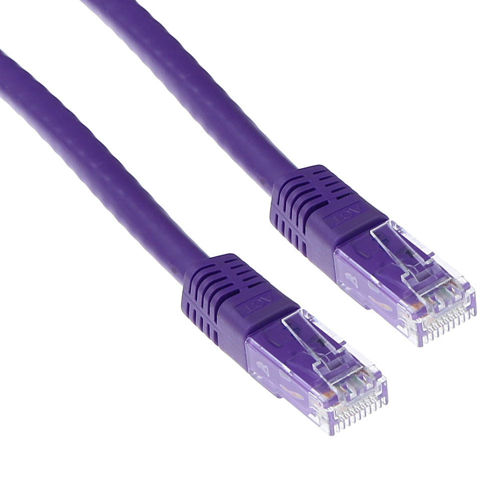 ACT IB4703 U/UTP CAT5E Patchkabel Paars - 3 meter