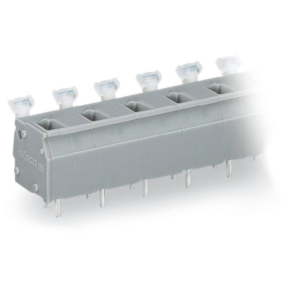 WAGO 255-605 Veerkrachtklemblok 2.50 mm² Aantal polen 5 Grijs 80 stuk(s)