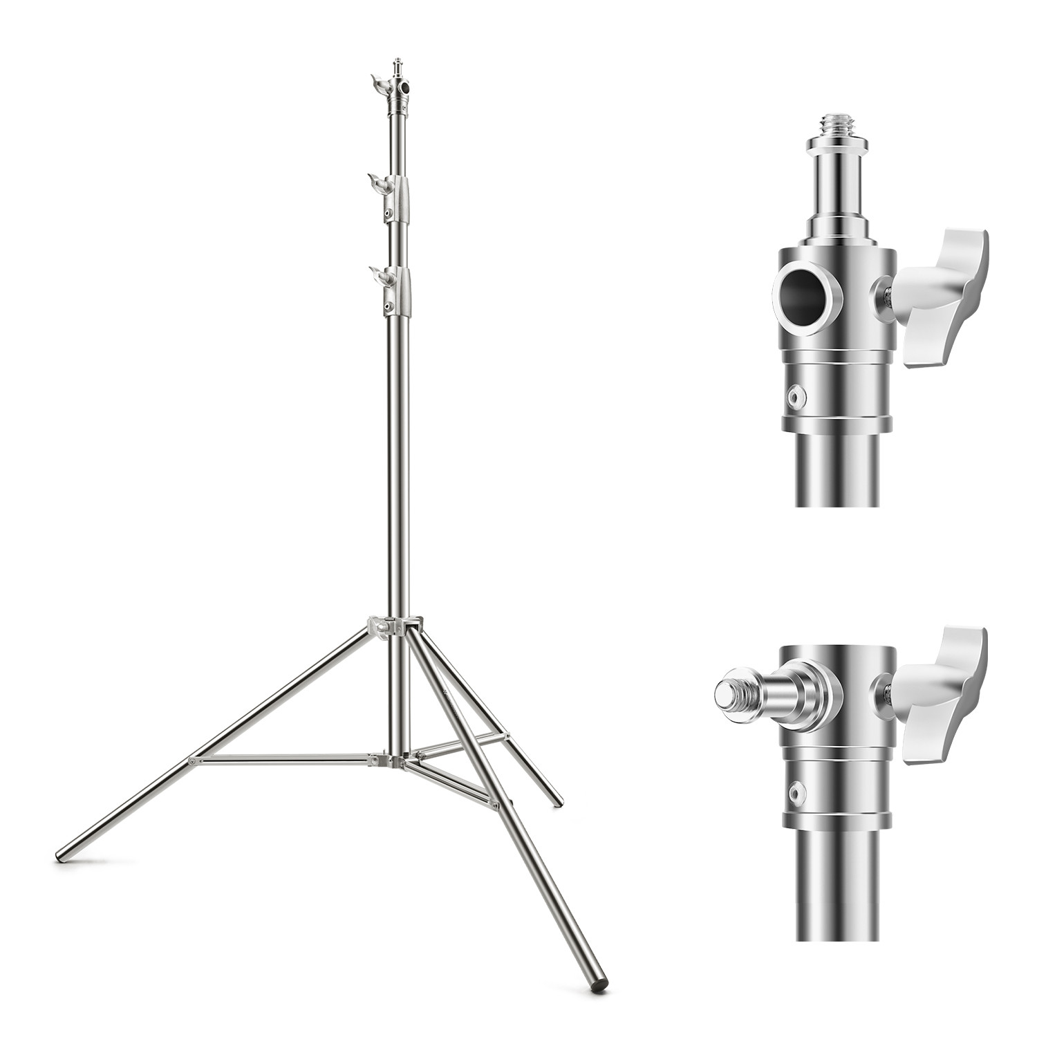 K&F Concept Heavy Duty Lichtstatief 2.8m Roestvrij Staal