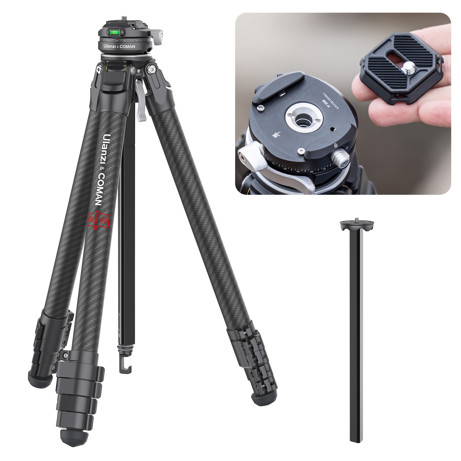 Ulanzi x Coman Zero Y F38 Carbon Statief