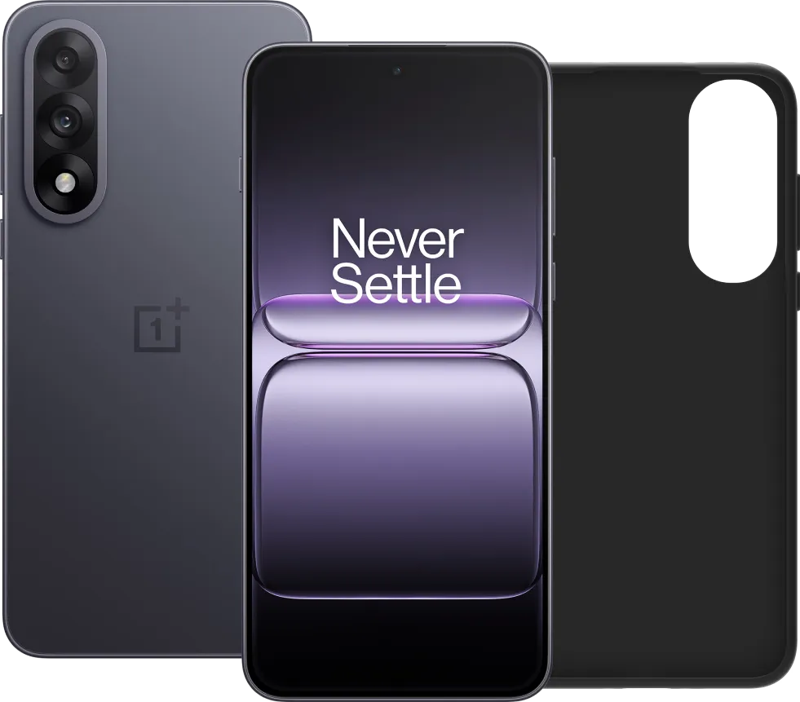 OnePlus Nord 5 256GB Zwart 5G + BlueBuilt Back Cover Zwart