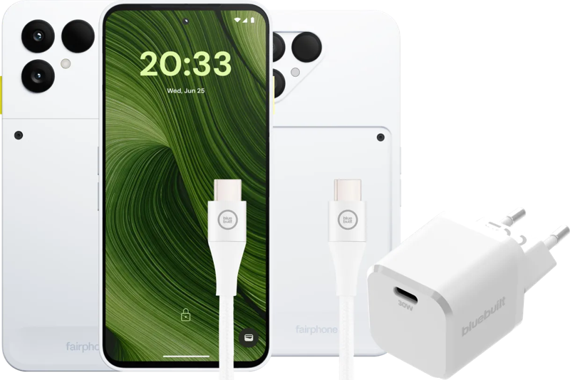 Fairphone 6 256GB Wit 5G + Compleet Accessoirepakket
