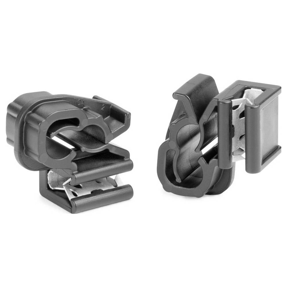 HellermannTyton EC1-3SV-DHC6-7-PA66HSUV/MET-BK (100) Bevestigingselement Insteekbaar 151-04455 Bundel-Ø (bereik) 5.8 tot 6.8 mm Zwart 100 stuk(s)