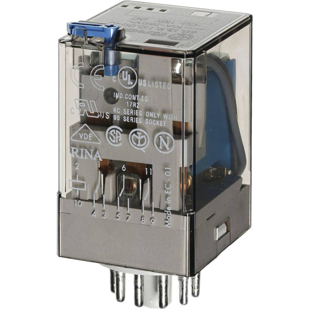 Finder 60.13.9.024.5074 Steekrelais 24 V/DC 10 A 3x wisselcontact 1 stuk(s)