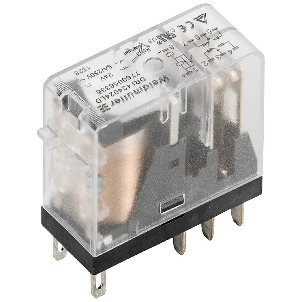 Weidmüller DRI424110LD Steekrelais 110 V/DC 5 A 2x wisselcontact 20 stuk(s)