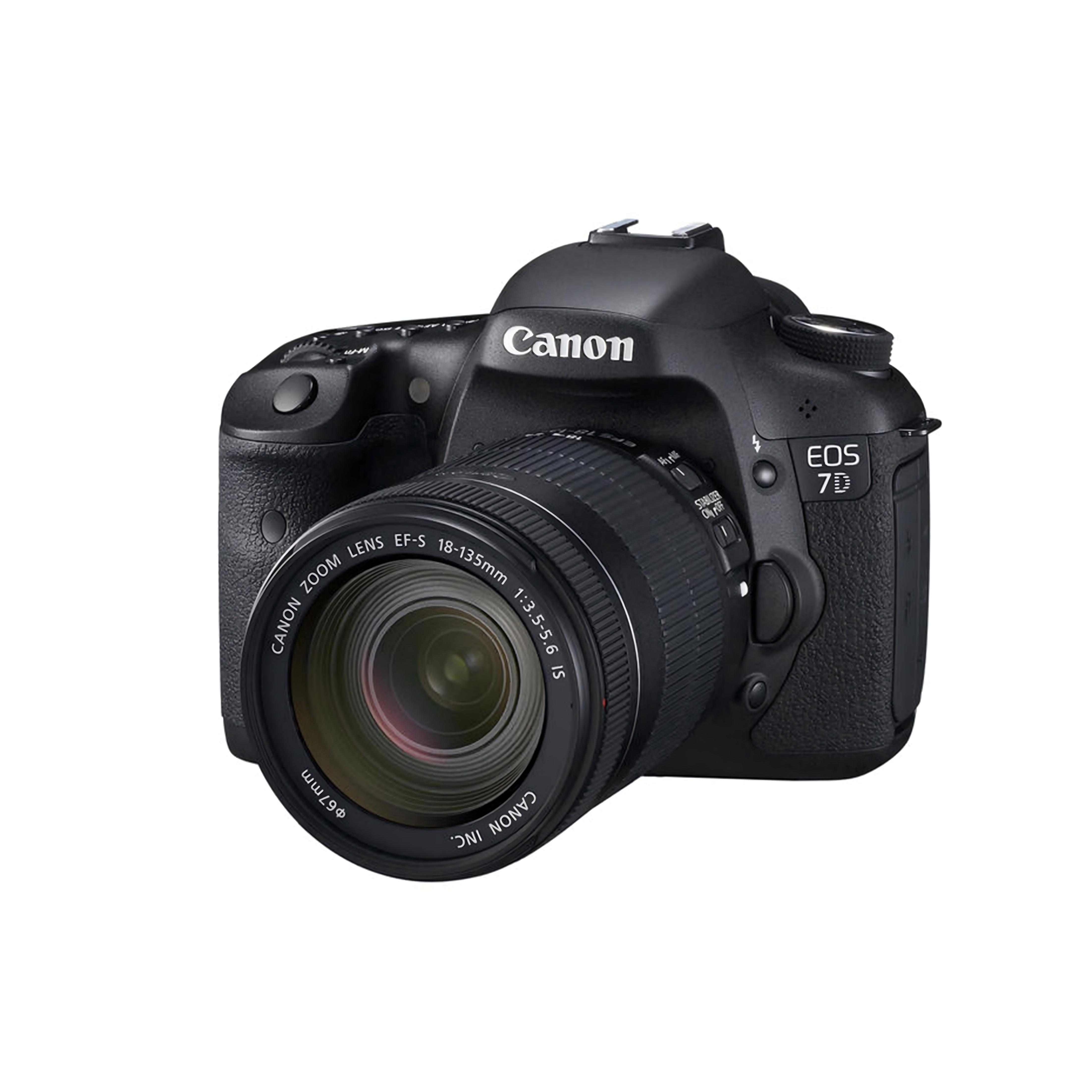 Canon EOS 7D DSLR-camera + EF-S 18-135mm f/3.5-5.6 IS Zoomlens zwart