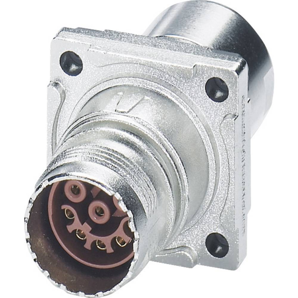 Phoenix Contact M17 Compact connector wanddoorvoeren 1618835 ST-17S1N8ACK03S Zilver  Inhoud: 1 stuk(s)