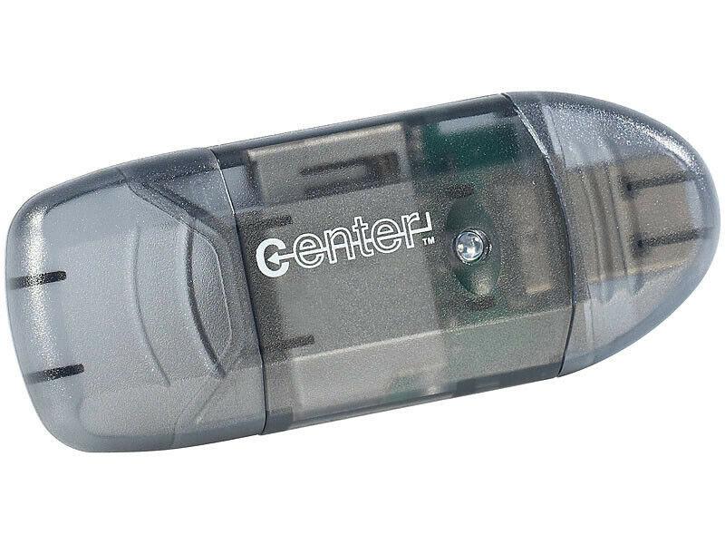 OZZZO Geheugenkaartlezer SD SDHC MMC Zwart