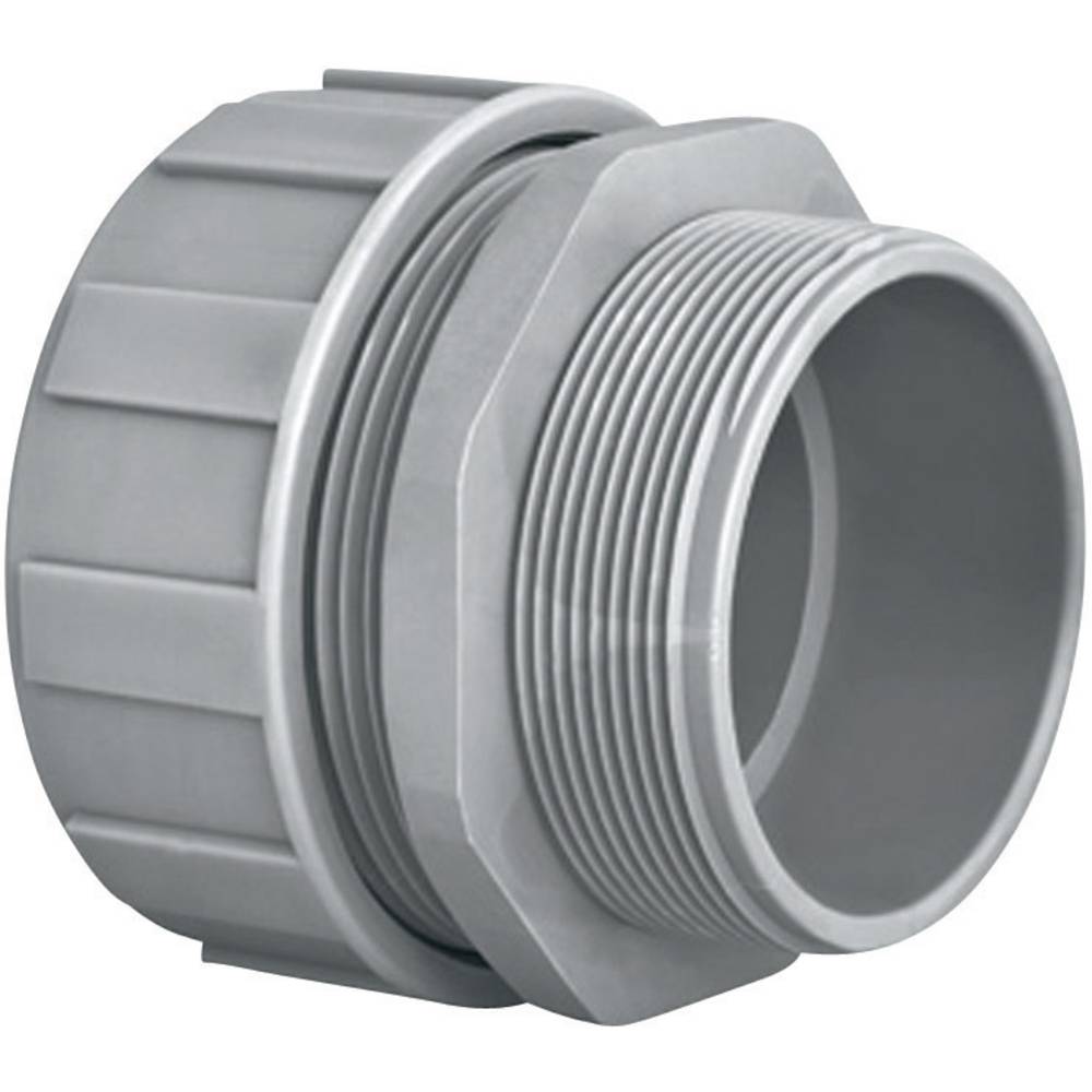 HellermannTyton 166-40707 PSR40-S-M40 Slangbevestiging Grijs M40 35.40 mm Recht 1 stuk(s)