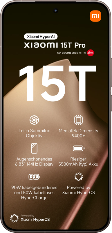 Xiaomi 15T Pro 512 GB Mocha Gold 5G