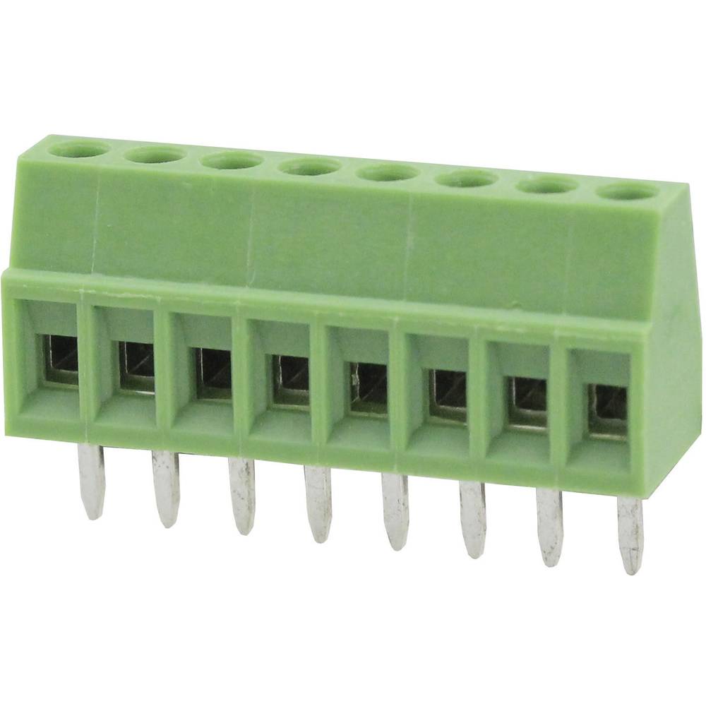 Degson DG308-2.54-03P-14-00AH-100 Klemschroefblok 0.82 mm² Aantal polen 3 Groen 100 stuk(s)