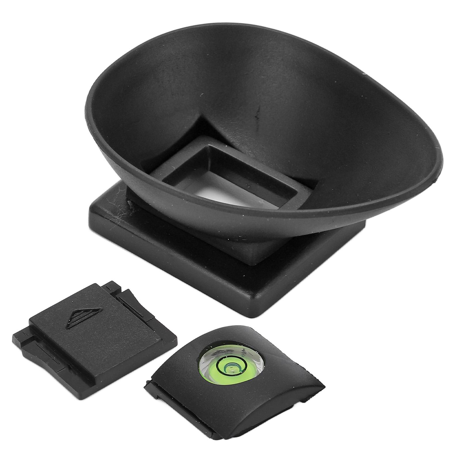 Koogeelife 22mm Rubberen Oogschelp met Top Cold Shoe Cover Waterpas voor 5D2 5D 6D Camera