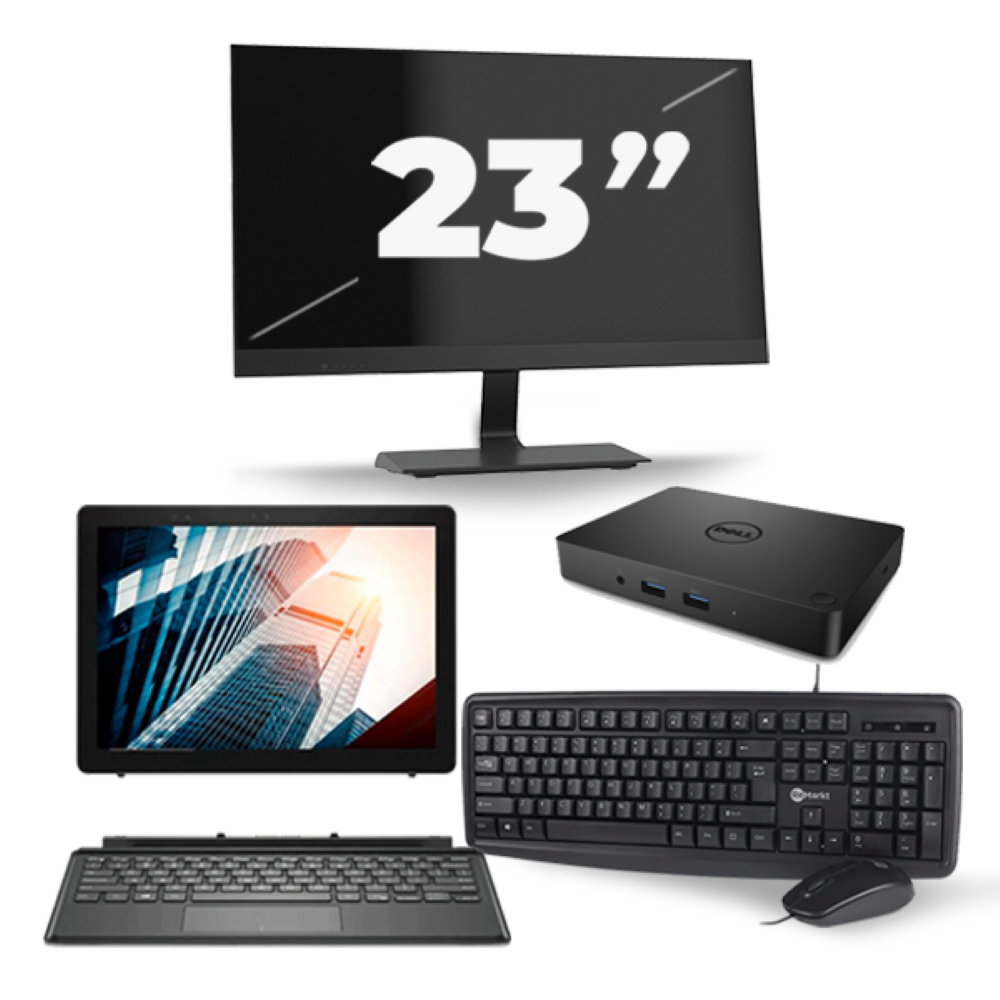 Dell Latitude 5285 - Intel Core i5-7e Generatie - 12 inch - 8GB RAM - 256GB SSD - Windows 11 + 1x 23 inch Monitor