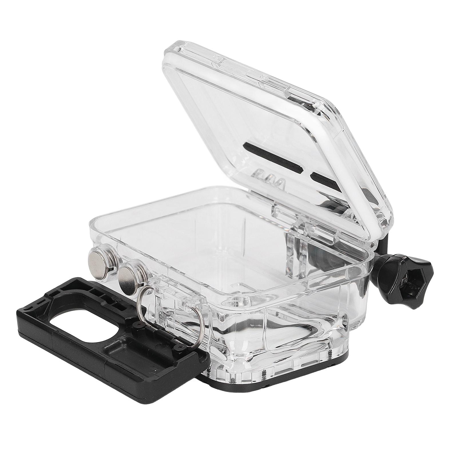 KONNWEI Actiecamera Waterdichte Behuizing 197ft Diepte Beschermende Camera Duikcase met Anti-condens Inzetstuk
