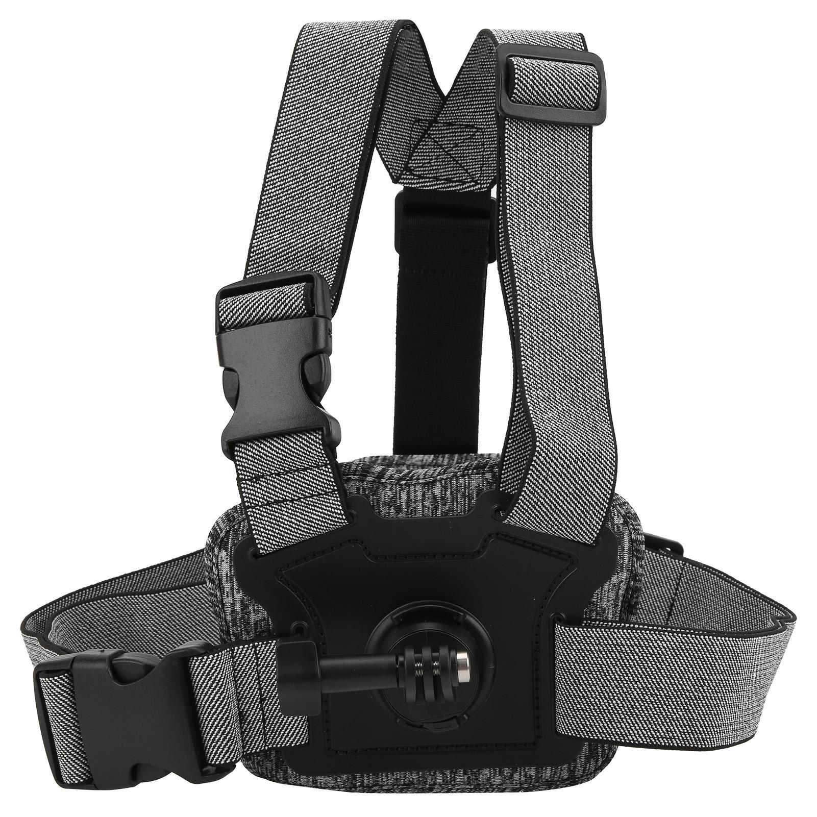 KONNWEI TELESIN Action Camera Borstmontageband Verstelbaar Harnas Dubbele Camera Riemhouder