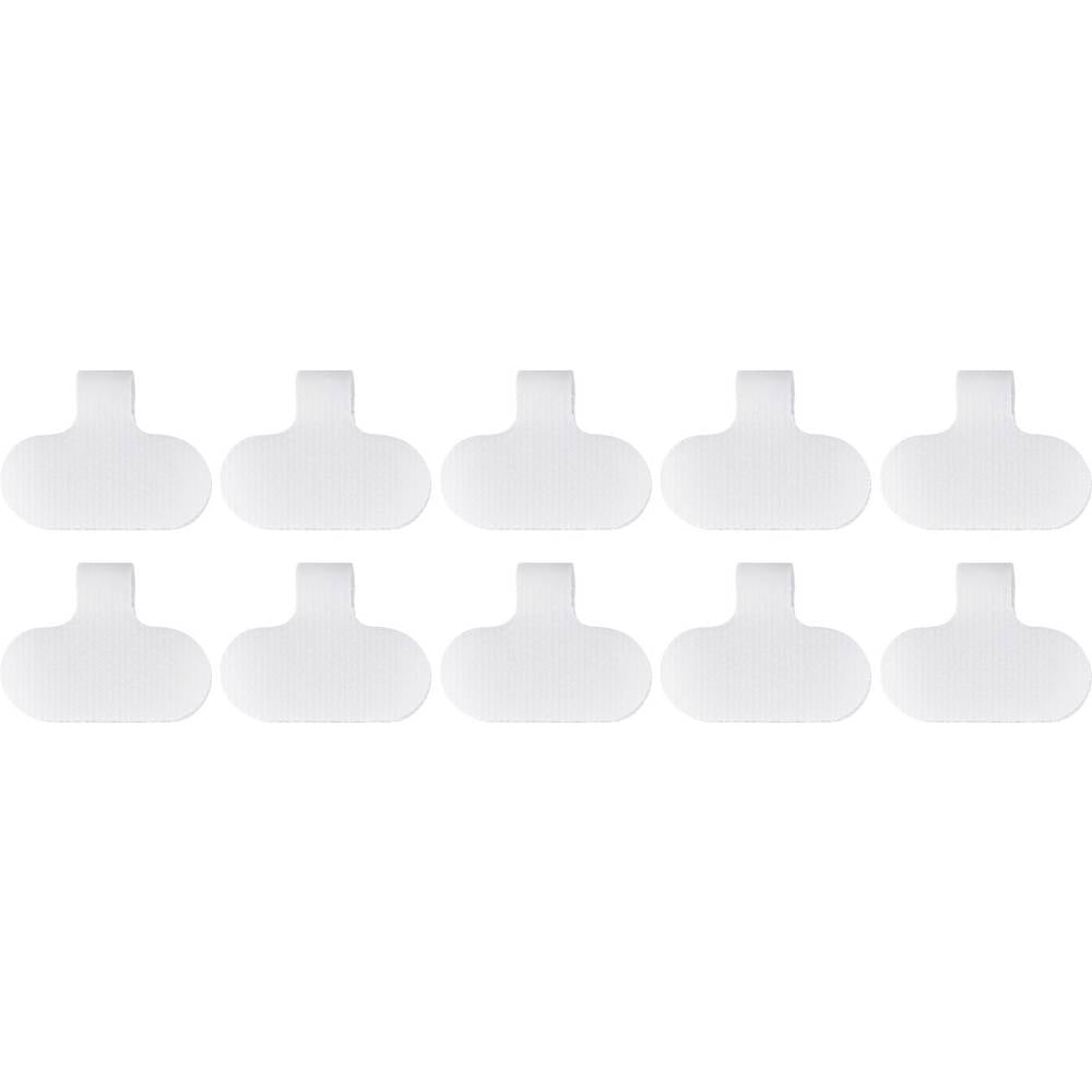 SpeaKa Professional SP-13756872 Kabelmarkering Markeringsvlak: 38 x 20 mm Wit 10 stuk(s)