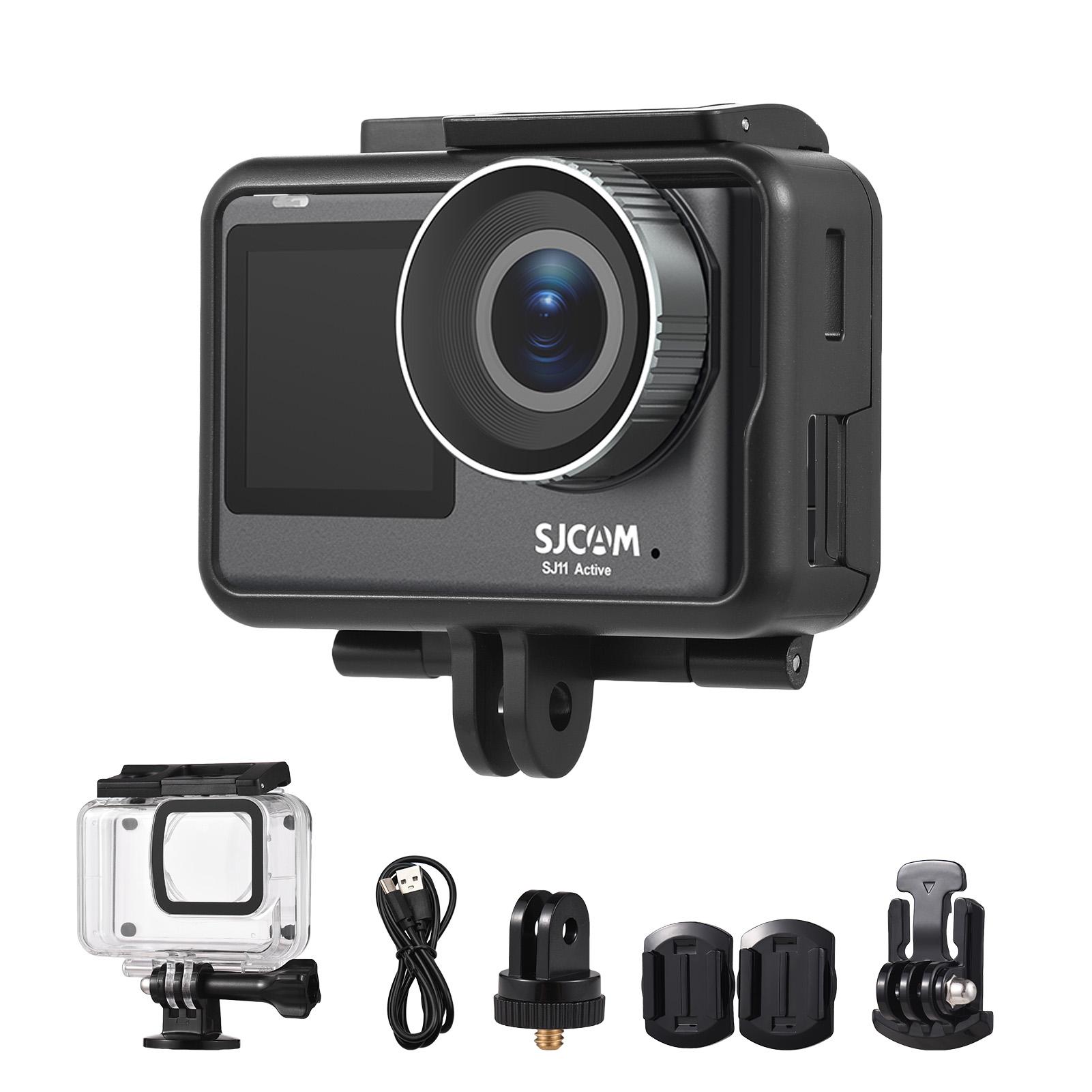 Honor Electronics SJCAM SJ11Active Actiecamera Draagbare minicamera 4K Ultra HD 20MP Waterdicht Anti-trillen Dual zwart
