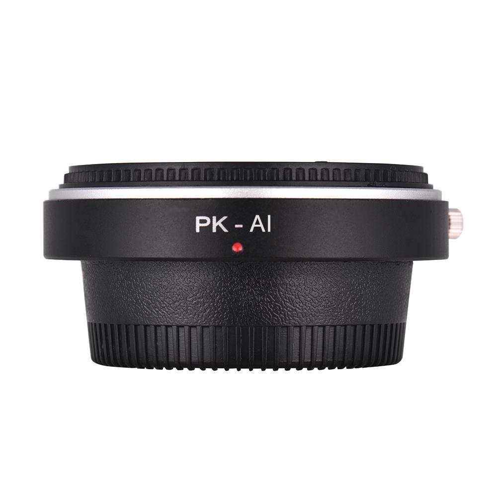 Andoer PK-AI lensvattingadapterring met optisch glas voor Pentax K-vattinglens passend voor Nikon