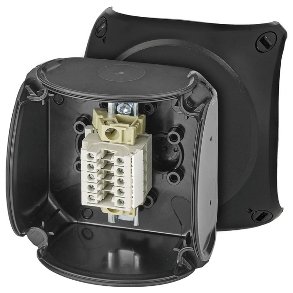 Hensel 62000340 Serieklemmen-behuizing 93.00 x 93.00 x 62.00 Zwart 1 stuk(s)