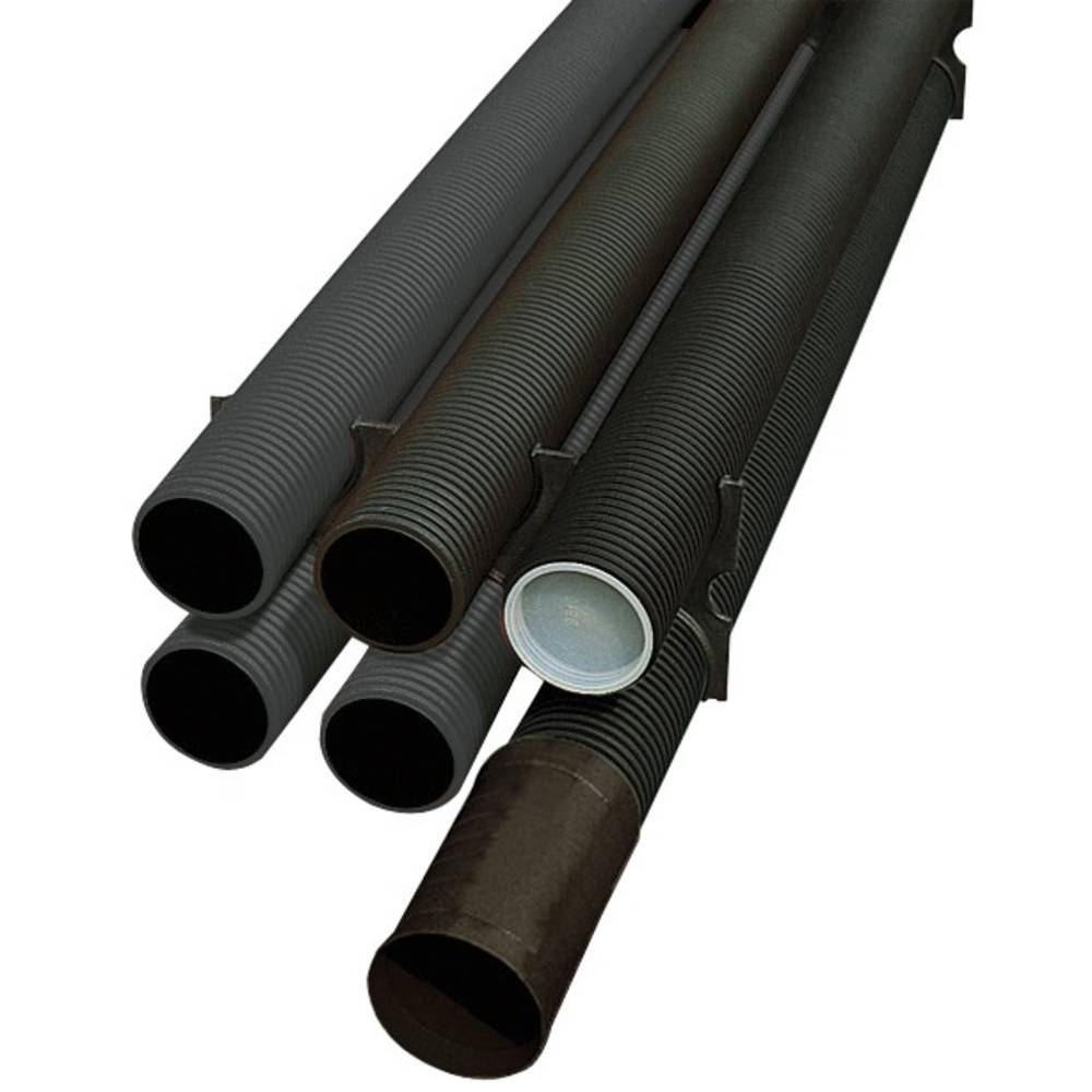 Fränkische Rohrwerke 19021160 KabuflexS1603m-St sw Beschermslang (ribbelslang) Zwart 3 m