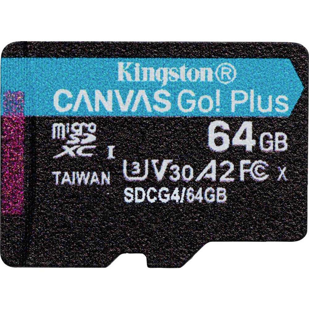 Kingston Canvas Go! Plus microSDXC-kaart 64 GB Class 10 UHS-I