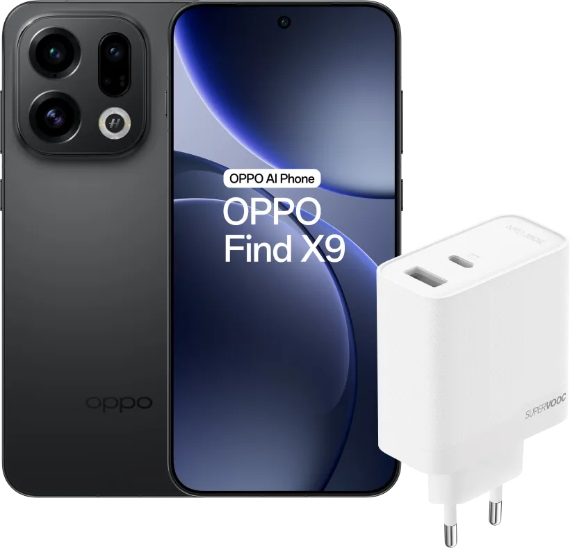 Oppo Find X9 512GB Zwart 5G +  SuperVOOC Oplader 80W
