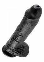 Pipedream Zwarte realistische dildo met ballen 25 cm