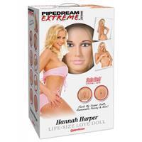 Pipedream Extreme Dollz Liebespuppe „Hannah Harper“, mit 3D-Gesicht