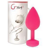 G-vibe - vibrerende oplaadbare buttplug - large,4 cm - roze