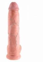 Pipedream Huidkleurige dildo met ballen 25 cm