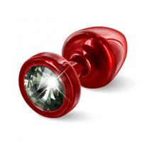 Diogol - Anni Butt Plug Rond Rood and Zwart 25 Mm