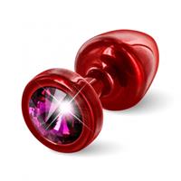 Diogol - Anni Butt Plug Rond Rood and Roze 25 Mm