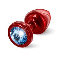 Diogol - Anni Butt Plug Rond Rood and Blauw 25 Mm