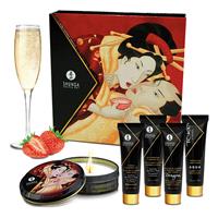 Geisha Sparkling Strawberry Wine Sinnliches Verwöhnset Shunga Sh8208