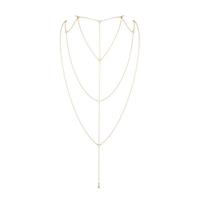 Bijoux Indiscrets Magnifique Gold 2 - Back & Cleavage Chain