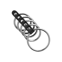 Rimba Penismanschette mit 5 Ringen, 4 - 5,5 cm