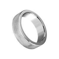 Rimba Massiver Ring mit Rautenmuster, 4,5 cm