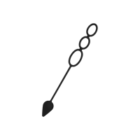 Rimba Penisring mit Analplug, 3-4 cm