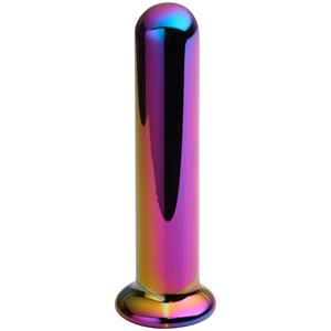 Sinful Rainbow Pillar Glazen Dildo 15,5 cm    - Gemengde kleuren