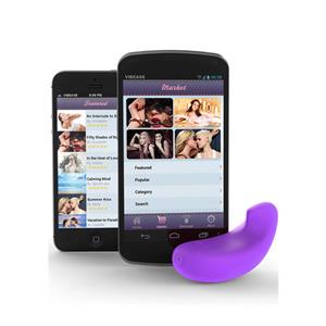 Vibease  iPhone en Android Bluetooth Vibrator Paars