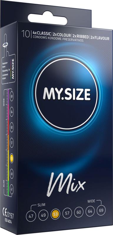 My.Size Pro MY.SIZE Mix 53 mm Condooms - 10 stuks