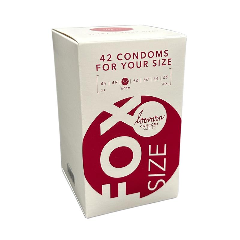 Loovara Intimate  Fox 53 Natuurlijke Rubberen Condooms Maat 53 - 42 stuks