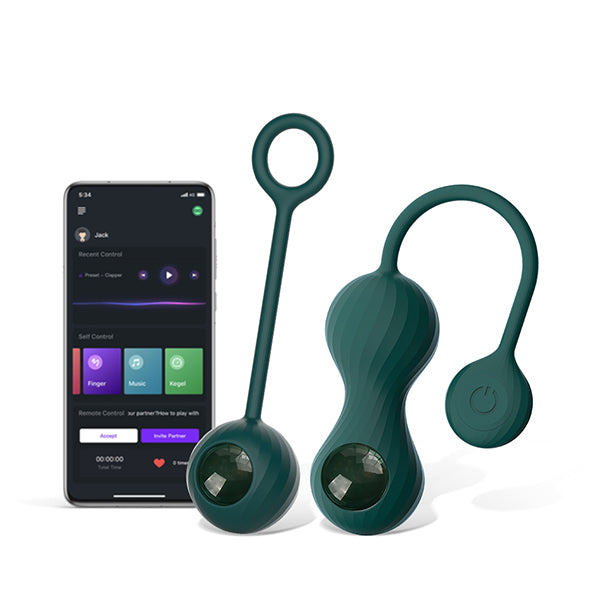 Magic Motion  Duo Smart Kegel Vibrator met Gewichtenset - Groen